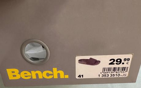 Unisex bench šlapky čierne eu41 za 21eur, 41