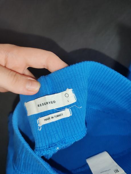 Dámske modré leginy s rozparkom l, reserved,l