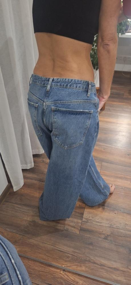 Rifle zara baggy barrel jeans 40/42, zara,40