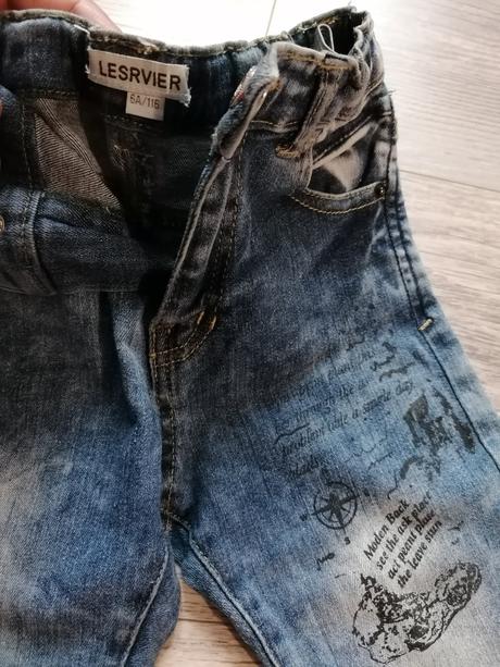 Chlapcenske rifle a sveter, h&m,116