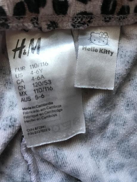 Detské tepláky - tiger, leopard vzor, h&m,110