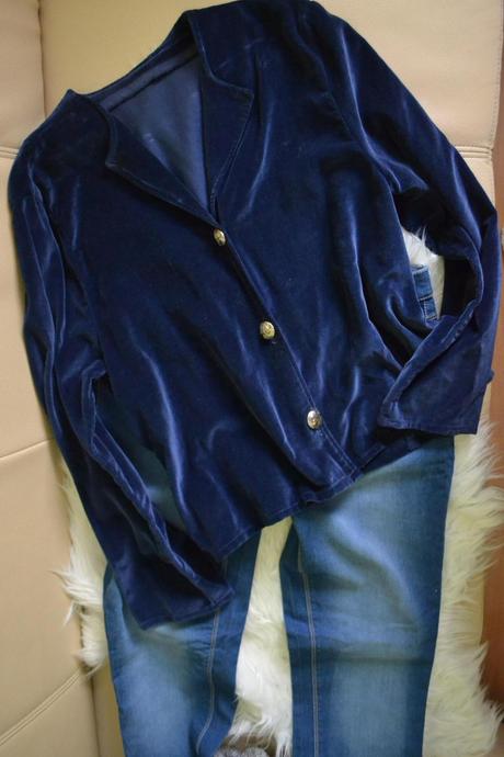 Parádne sačko zamat látka m/l, m