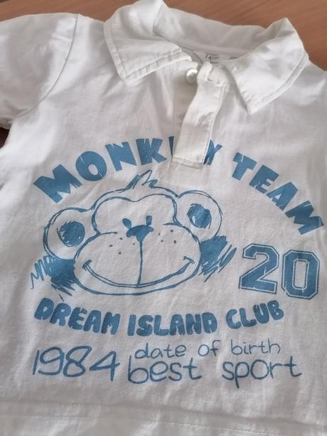 Biela polokošeľa - 74, 74