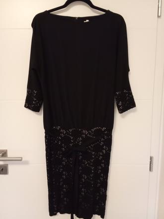 Šaty - čierne koktejlové, chantall,36