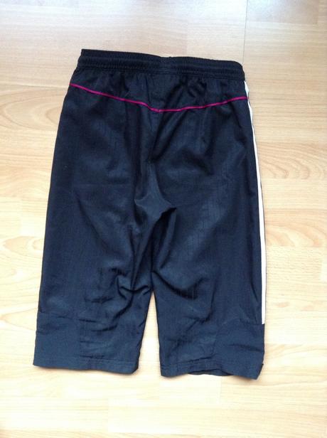 Čierne šuštiakové trištvrťáky, 140, 9-10r., adidas,140