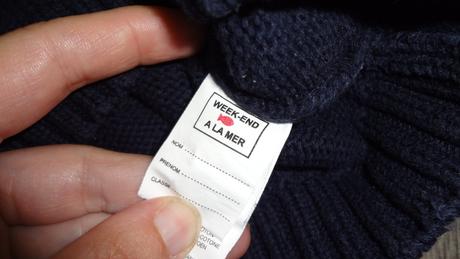 Tmavo-modrý sveter s loďkou v. 86-92, 86