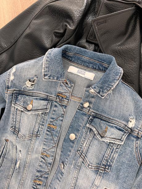 Riflová bunda zara, zara,xs