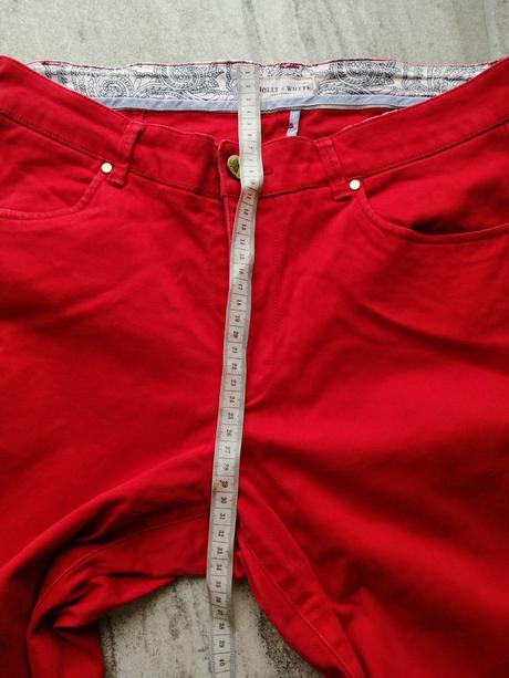 Červené nohavice lindex,v40,pružné, lindex,40