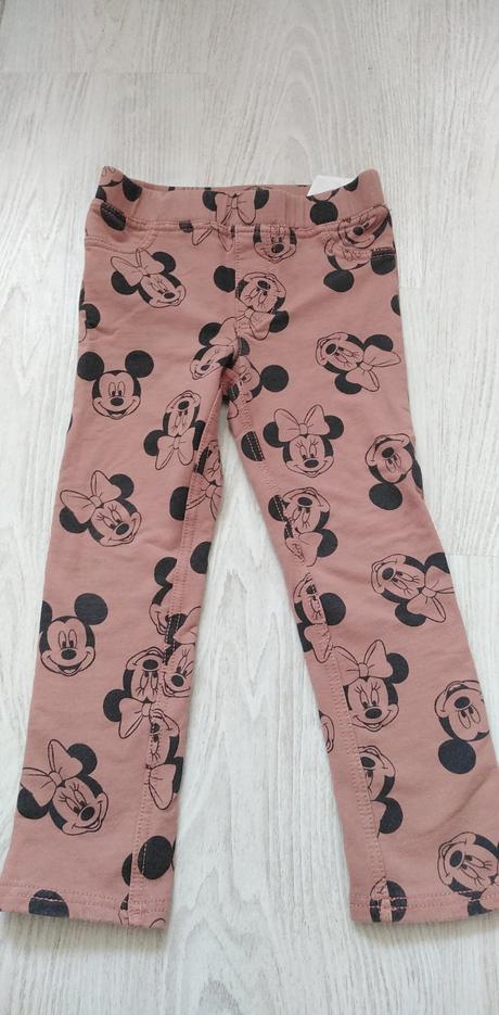 Nohavice minnie, h&m,104