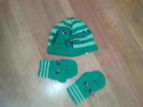 Čiapočka a rukavičky, h&m,80