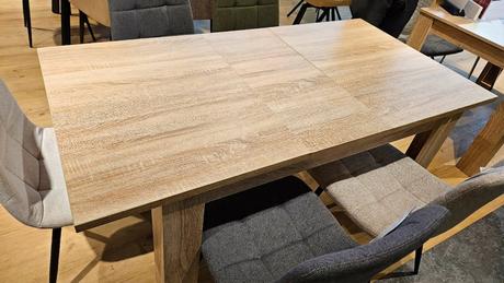 Rozťahovací/rozkladací stôl do jedálne, dub sonoma, 