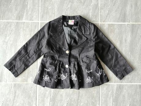 Dievčenské sako čierne ringring, v122, 6-7r, 122