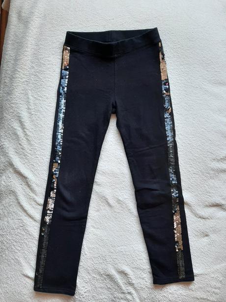 Legíny s flitrami, h&m,122