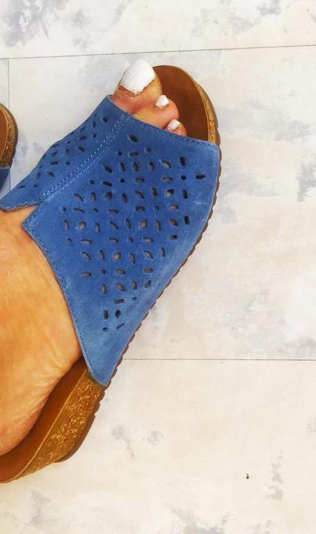 Kožené semišové šlapky, lasocki,38