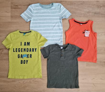 4x tričko, veľ. 116, dopodopo,116