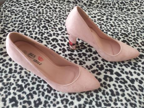 Ružové semišové lodičky, 38