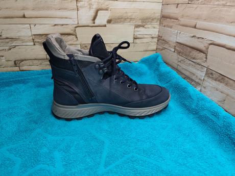 Ecco exostrike 39 - dámske kožené tmavomodré gore-, ecco,39