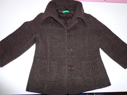 Kabát zn. benetton vel. tak na 2-3r, nenosený, benetton,98