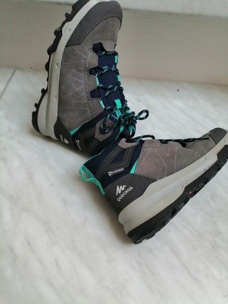 Topanky pre chlapcov zimne viacfarebne vel. 34, quechua,34