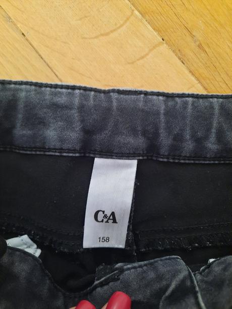 Riflové nohavice 152/158, c&a,158