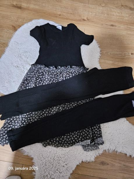 Komplet zara 128 jedny leginy lindex, zara,128