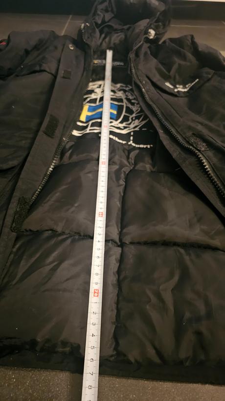 Severská švédska páperová bunda, 38