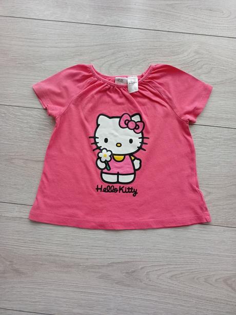 Tricko hellou kitty, h&m,80