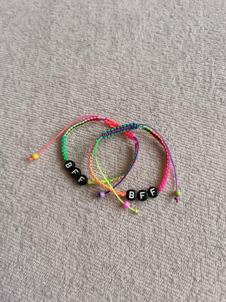 Handmade náramky priateľstva "bff", 