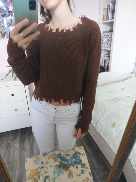 Biele rifle, denim,36