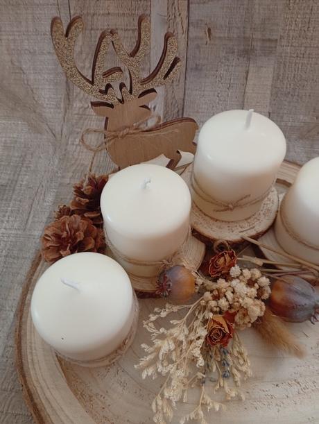 Adventný veniec v rustikálnom štýle, 