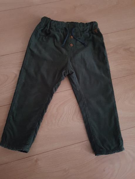 Podšité menčestraky, h&m,92