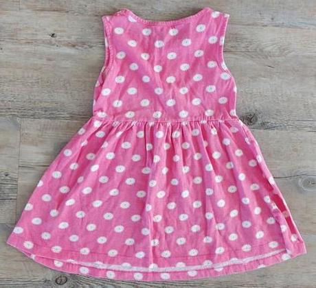 Ruzove saty s markaretkami, primark,116