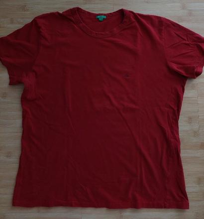 Bordové tričko, benetton,l