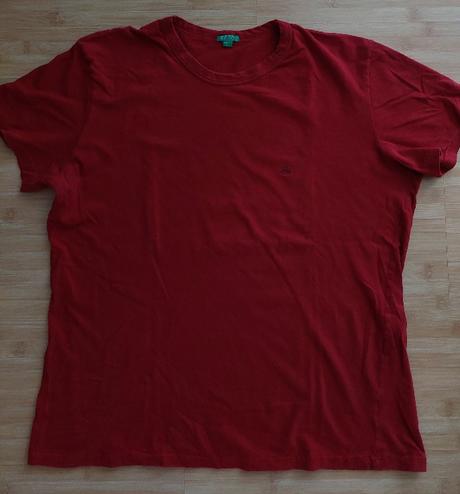Bordové tričko, benetton,l