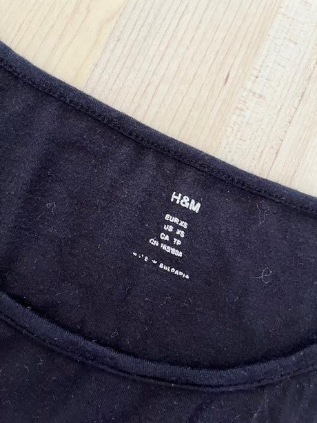 Cierne tricko, h&m,xs