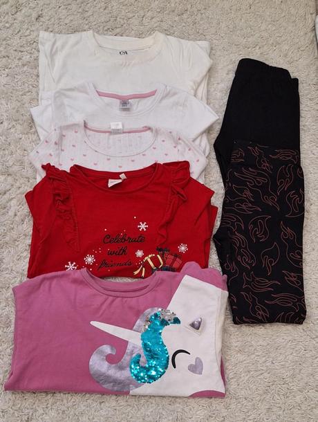 Tričká, mikina, legíny, 134