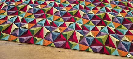 Bavlna režná -crystal pattern- cena za 10 centime, 