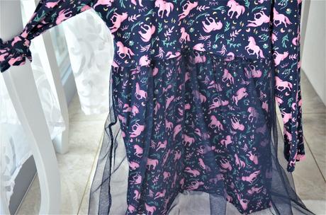 Šaty unicorn s tylom-140, 140