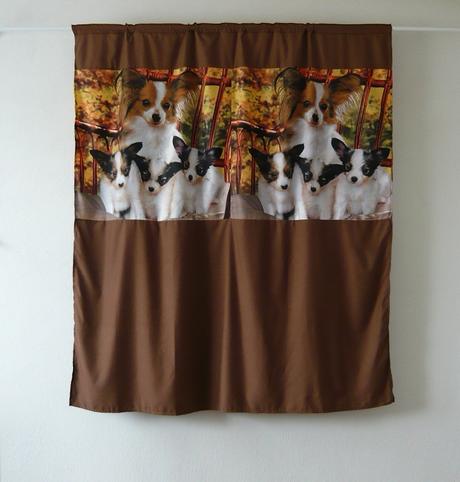 Detské závesy 3d-140x160 psia rodinka- skladom,