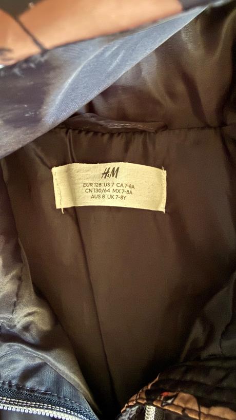 Zimná bunda baletka zajacik, h&m,128