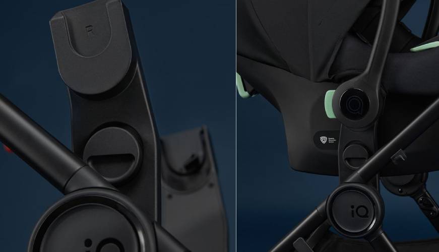 Adaptéry IQ pre pripojenie autosedačky Anex, alebo inej známej značky.