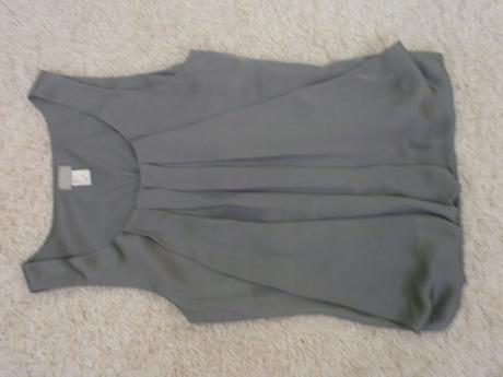 Šedá saténová blúzka, h&m,38