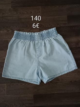 Rifľové kraťasy, h&m,140