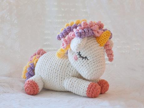 Háčkované jednorožce - rôzne druhy, 