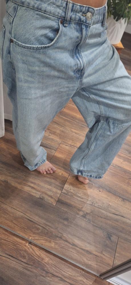 Široke rifle baggy zara vel 40/42, zara,40