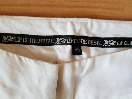 Biele ľahké letné nohavice veľkosť 36, 36