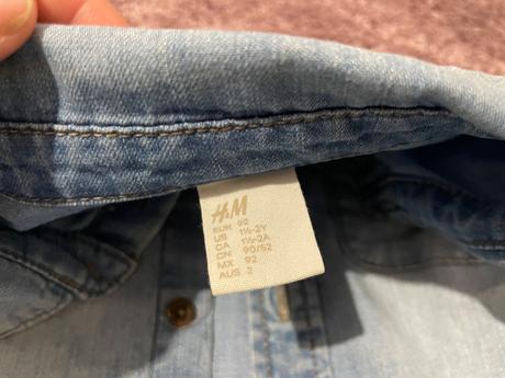 Riflová košeľa, h&m,92
