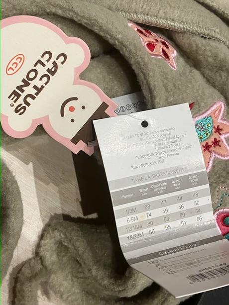 Dievčenský set čiapka šál rukavice, cactus clone,80 / 86 / 92