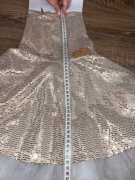 Traková sukňa glitter zlatá zuppa, 128