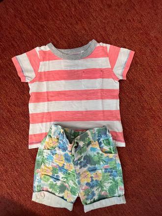 Bermudy 6-9 mes 74 krátke nohavice, 74